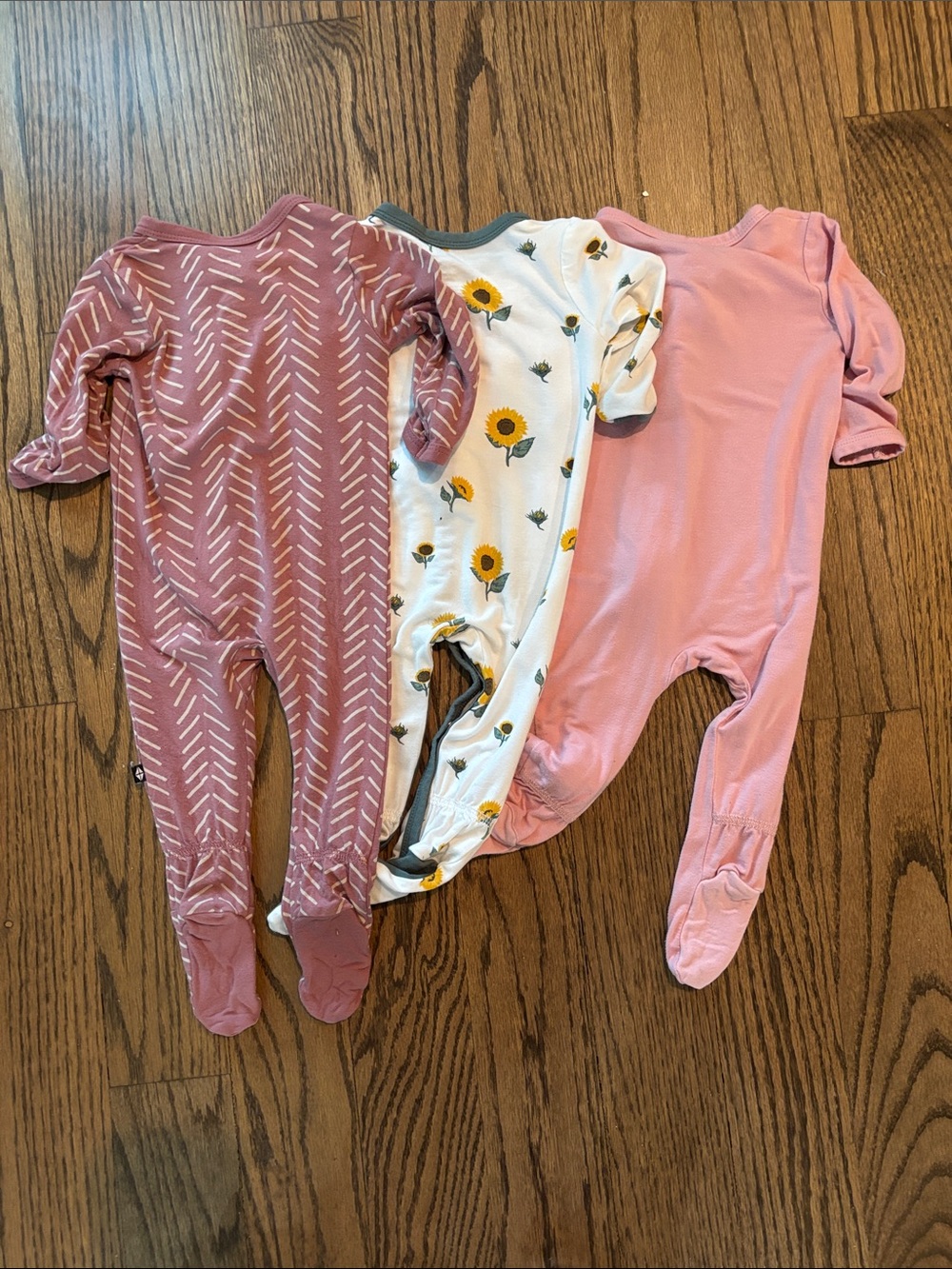 3 Kyte baby bamboo zippered footie’s with double zipper. 3-6 mos - Picture 7 of 7